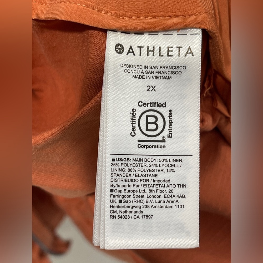 Athleta X Alicia Keys Enlighten Up Linen-Blend Bomber Jacket 2X - Picture 10 of 11